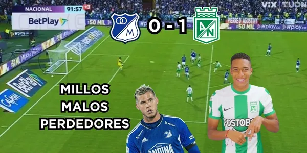 Millonarios FC en su casa no pudo contra Atlético Nacional.