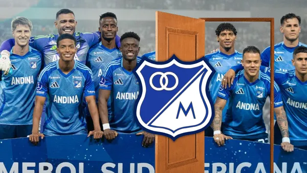 Millonarios FC en su duelo por Conmebol Sudamericana ante Once Caldas Foto: Escudoteca y MFC