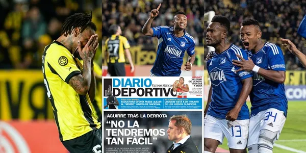 Millonarios FC humilló a Peñarol de Uruguay y la prensa de ese país resaltó el triunfo del equipo bogotano.