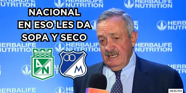 Millonarios FC iría por algo al estilo Atlético Nacional. Foto tomada de captura de pantalla Red Más Noticias.