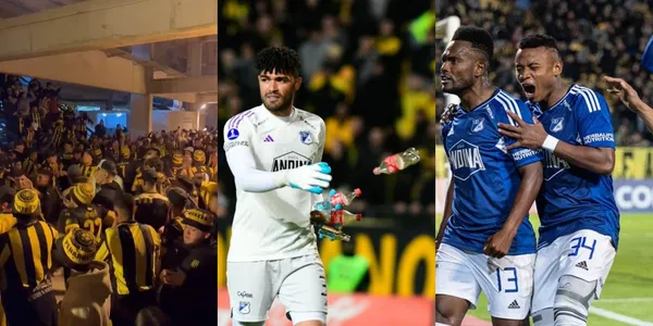 Millonarios FC le dio un baile a Peñarol y los hinchas uruguayos quedaron como malos perdedores.