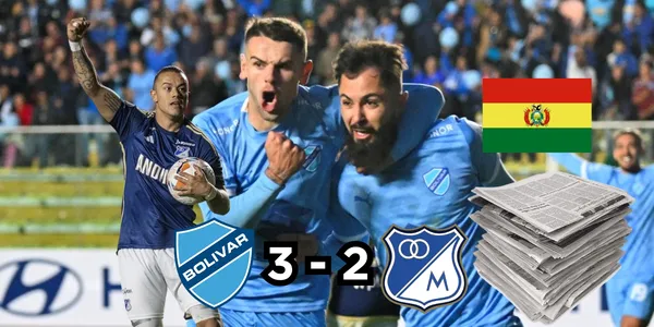 Millonarios FC perdió 3 a 2 contra Bolívar de Bolivia en el Estadio Hernando Siles
