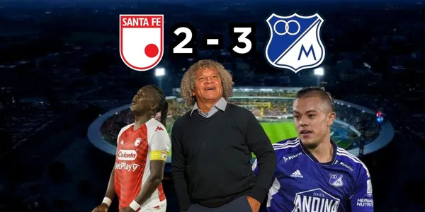 Millonarios FC venció a Santa Fe.