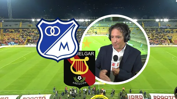 Millonarios FC vs Melgar Foto: Captura de ESPN y Escudoteca