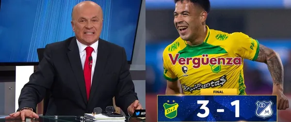 Millonarios fue humillado por Defensa y Justicia quien lo goleo 3-1 en Sudamericana