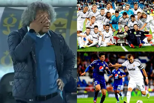 Millonarios fue humillado ante el Real Madrid quien lo goleó 8-0 en el estadio Santiago Bernabéu en el año 2012