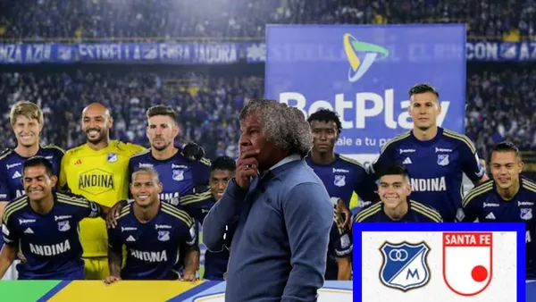 Millonarios jugará esta noche ante Independiente Santa Fe en el estadio El Campín (Fotos: redes Santa Fe, Semana, Vbar Caracol)