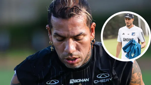 Millonarios lamenta lo perdido y Dayro festeja el premio que sí cobró Once Caldas. Foto: Once Caldas y MFC