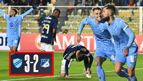Millonarios perdiendo ante Bolívar por Copa Libertadores