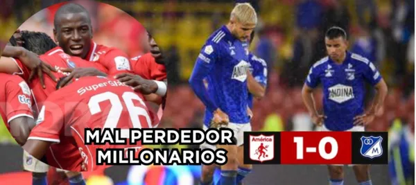 Millonarios perdió 1-0 ante América de Cali con un gol de Adrián Ramos
