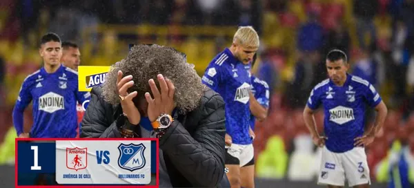 Millonarios perdió 1-0 ante América de Cali y se despidió de la liga colombiana esta temporada