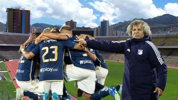 Millonarios posando para los reporteros gráficos. FOTO: Blu Radio