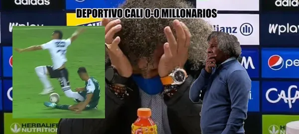 Millonarios no pudo pasar del empate ante Deportivo Cali en el estadio Palmaseca