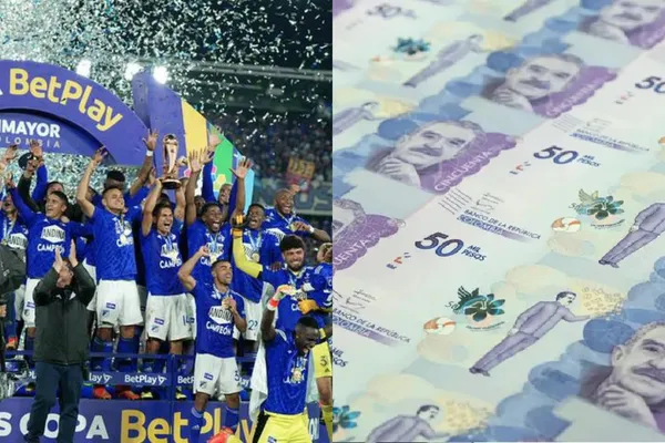 Millonarios se coronó campeón de la Copa Colombia tras vencer 2-0 a Junior en el estadio El Campín y recibiría una fortuna por el premio