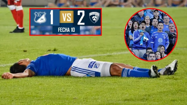 Millonarios se derrumba tras su cuarta derrota en línea (Foto tomada de Futbolred y redes Millonarios)