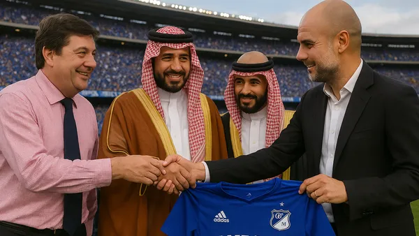 Millonarios tiene rumores de venta y simulamos lo que pasaría si lo compra el City Group Foto: Creada con Chat GPT