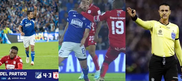 Millonarios venció 4-3 a América en un reñido partido que se jugó en el estadio El Campín