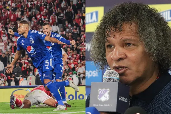 Millonarios venció a Independiente Santa Fe y sigue como líder en la liga Betplay.