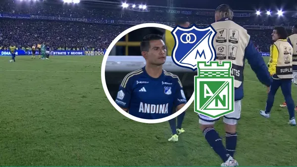 Millonarios vs Atlético Nacional Foto: Captura de Win Sports y Escudoteca