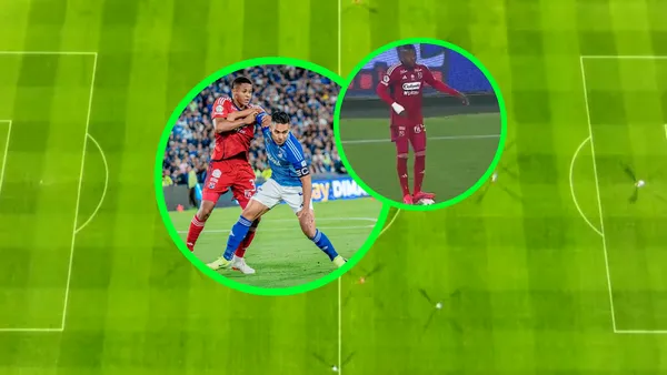 Millonarios vs Independiente Medellín Foto: MFC y Captura de Win Sports