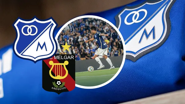 Millonarios vs Melgar Foto: Escudoteca y Millonarios FC
