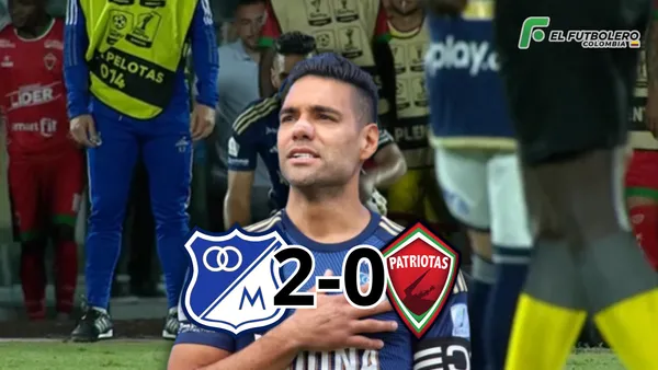 Millonarios vs Patriotas Foto: Antena 2, Captura de Win Sports y Escudoteca PN