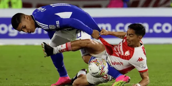 Millonarios y Santa Fe dejaron todo sobre el terreno en esta primera mitad.