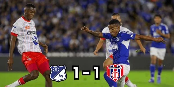 Millonarios y Unión Magdalena repartieron puntos en la ciudad de Bogotá.