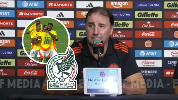 Mira el mensaje de Néstor Lorenzo tras la goleada de Colombia a Mexico en duelo amistoso Foto: Captura de FCF en X, Gol Caracol y Escudoteca
