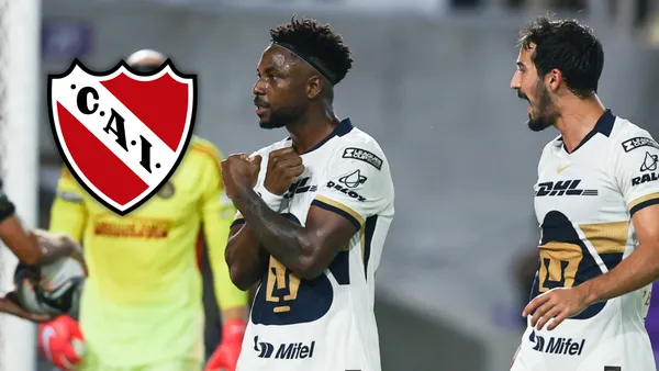 Mira la enérgica respuesta del rojo de Avellaneda para con el jugador colombiano Foto: Escudoteca y PUMAS UNAM