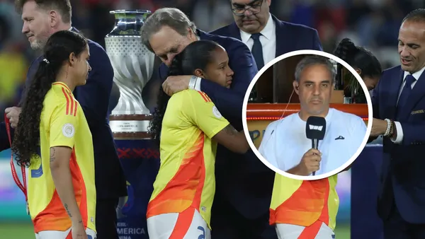 Mira la picante reacción de Juan Pablo Montoya por las criticas a la Selección Colombia Femenina Foto: FCF y Captura de X Win Sports