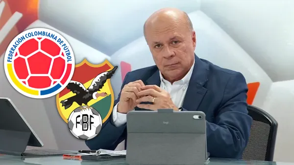 Mira las palabras del comentarista previo al crucial duelo entre Colombia y Bolívia Foto: Escudoteca y Captura de Win Sports