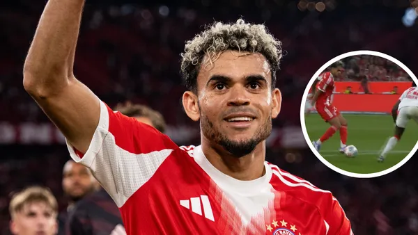 Mira lo que hizo hoy Luis Díaz en su debut por Bundesliga con el Bayern Foto: Captura de SC ESPN y FC Bayern