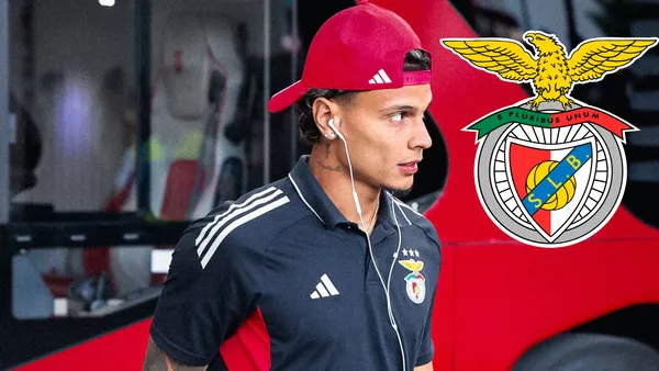 Mira lo que pasó con la nueva estrella del Benfica y la polémica en las últimas horas Foto: SL Benfica y Escudoteca
