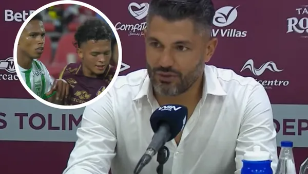 Mira los detalles de la rueda de prensa de Javier Gandolfi tras el 0 a 0 en Ibagué Foto: Captura de Win Sports y Dimayor