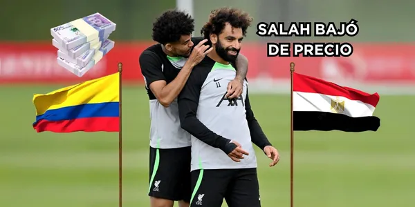 Mohamed Salah bajó de precio otra vez frente a lo que cuesta Luis Díaz.