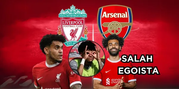 Mohamed Salah es muy egoísta en Liverpool y Luis Díaz reaccionó al ver que no le pasaba el balón en una acción clave.