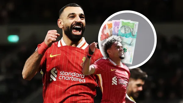 Mohamed Salah y lo que cobraría en lugar de Luis Díaz Foto: LFC y Bloomberg