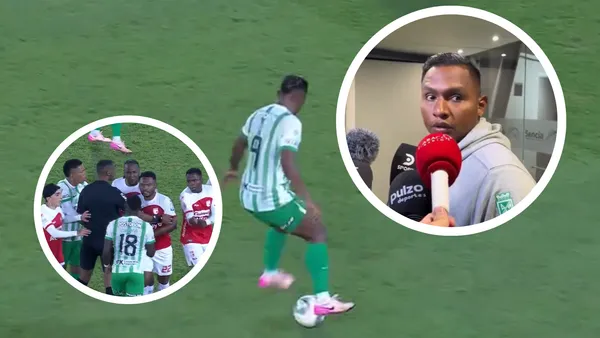¡Morelos no se calla! Su picante respuesta a la polémica jugada en El Campín. Foto: Captura de X y Win Sports