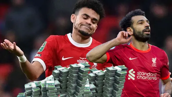 Mucho fútbol y poco sueldo, el salario que tiene Luis Díaz vs Salah en Liverpool