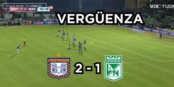 Nacional no pudo ganarle al Chicó. Foto tomada de captura de pantalla Win Sports y Twitter @nacionaloficial