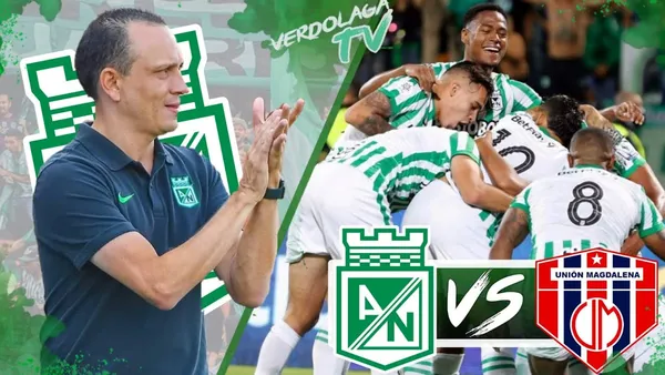 Nacional recibe en la octava fecha de la Liga Betplay al sancionado Unión Magdalena, a las 8:15 de la tarde, en una nueva jornada del Fútbol Profesional Colombiano.