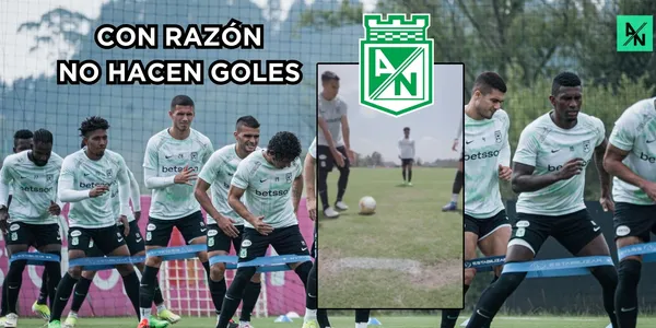 Nacional sigue con problemas de goles. Fotos tomadas de Twitter @nacionaloficial