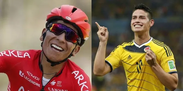 Nairo Quintana le diría adiós al ciclismo profesional y James Rodríguez tiene su concepto del boyacense.