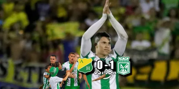 Nelson Deossa de Atlético Nacional tuvo un emotivo gesto con el Atlético Huila.