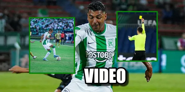 Nelson Deossa fue duramente impactado en Atlético Nacional contra el Deportivo Pereira y Jefferson Duque reaccionó.