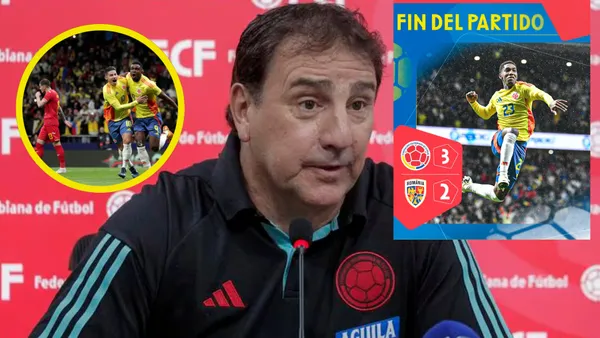 Néstor Lorenzo habló tras la victoria ante Rumanía (Fotos: Comutricolor, Noticias Caracol, redes FCF)