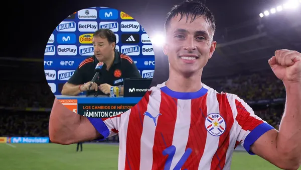 Néstor Lorenzo quedó señalado tras el 2 a 2 ante Paraguay y esto dijo Foto: Captura de Win Sports y Albirroja