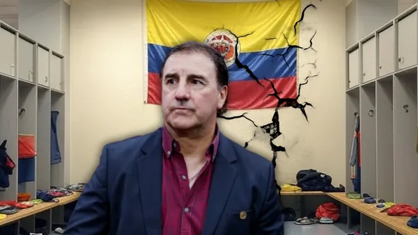 Néstor Lorenzo y el jugador de la Selección Colombia que ya no le respeta Foto: FCF, Pexels y creada con Grox