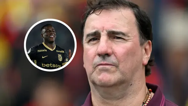 Néstor Lorenzo y el jugador que hoy debe ver en El Campín Foto: FCF y Nacionaloficial